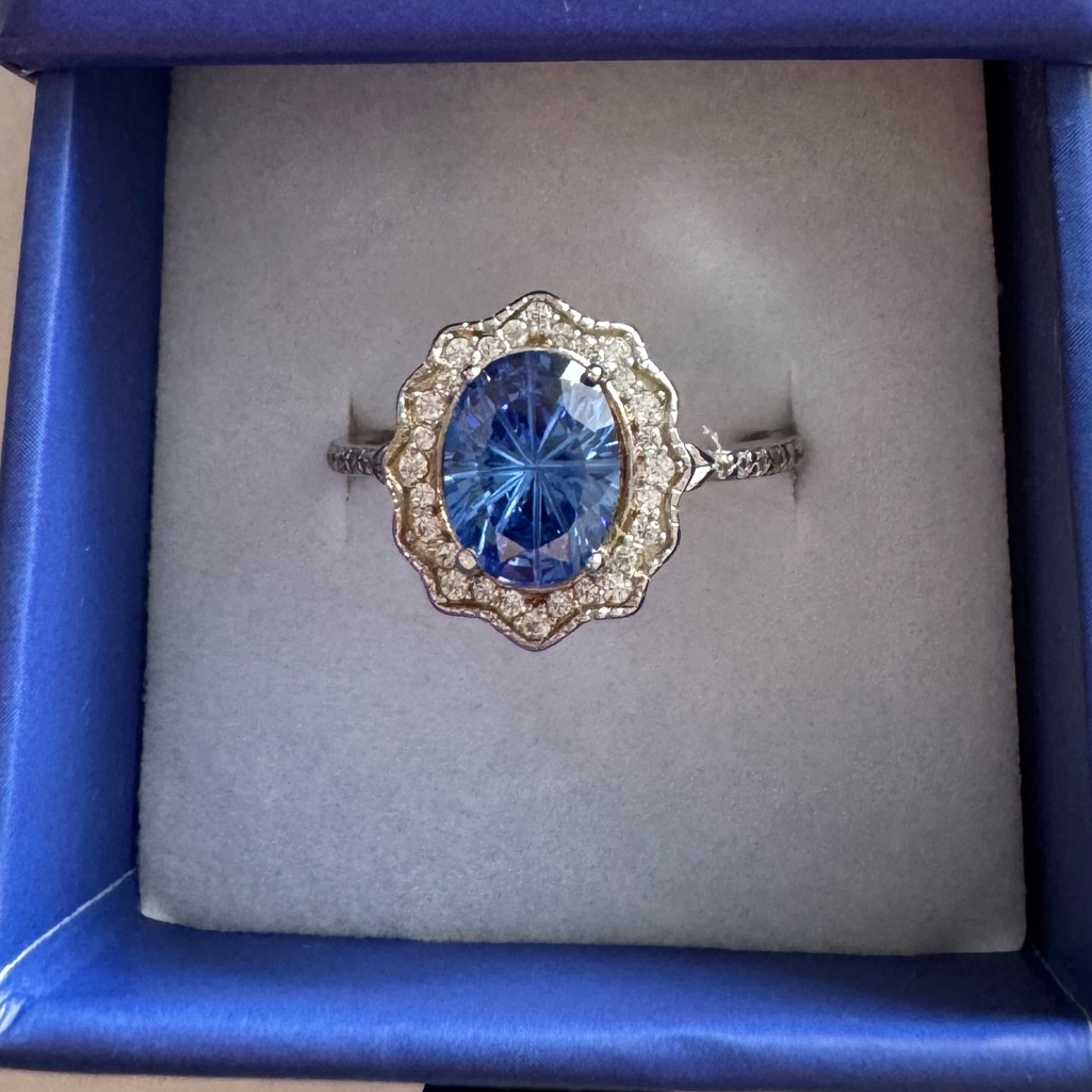 Nwt Revealed Ryze Party Sterling September Born To Shine Ring - Size 8